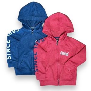 2 OshKosh B’gosh Zip Up Hoodies!